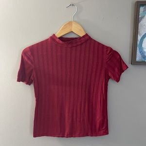 red crop top